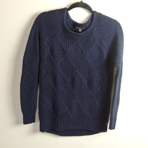 American Eagle navy blue pull on sweater/ XS